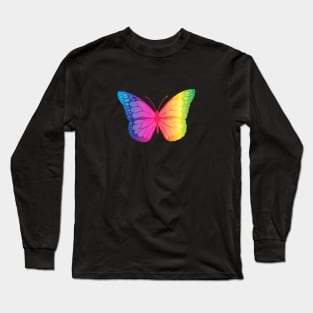 LGBT butterfly rainbow color Long Sleeve T-Shirt